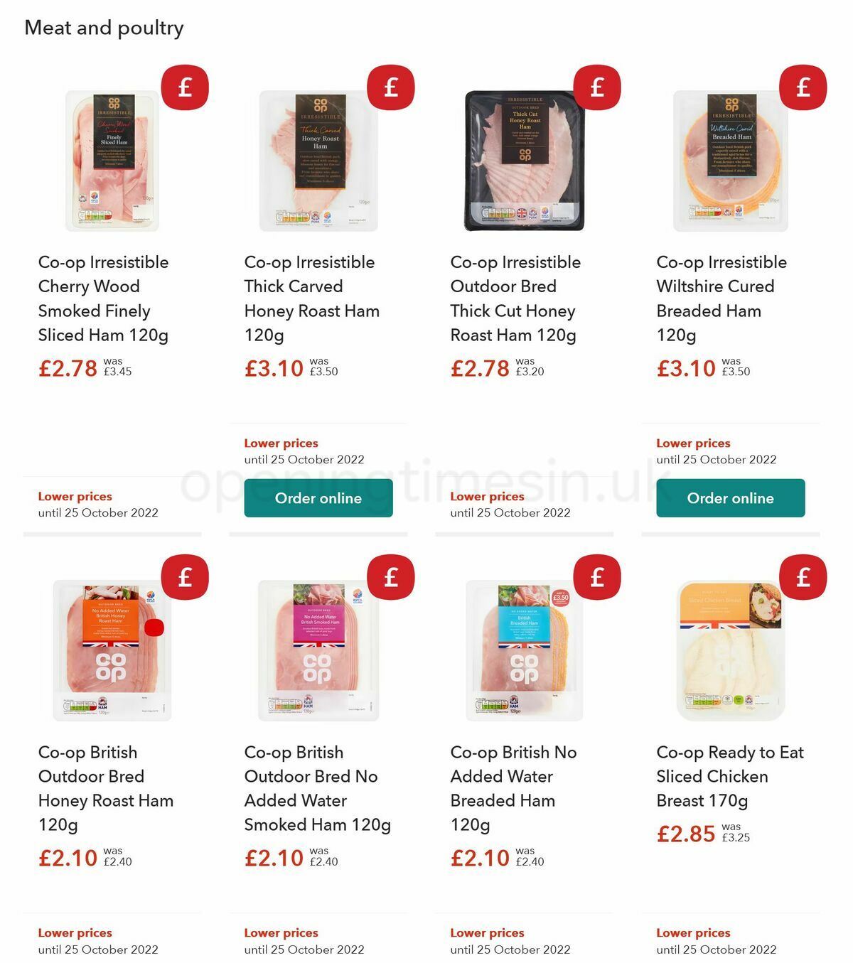 Co-op Food Offers from 11 October