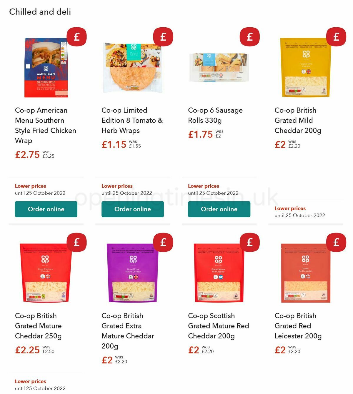 Co-op Food Offers from 11 October