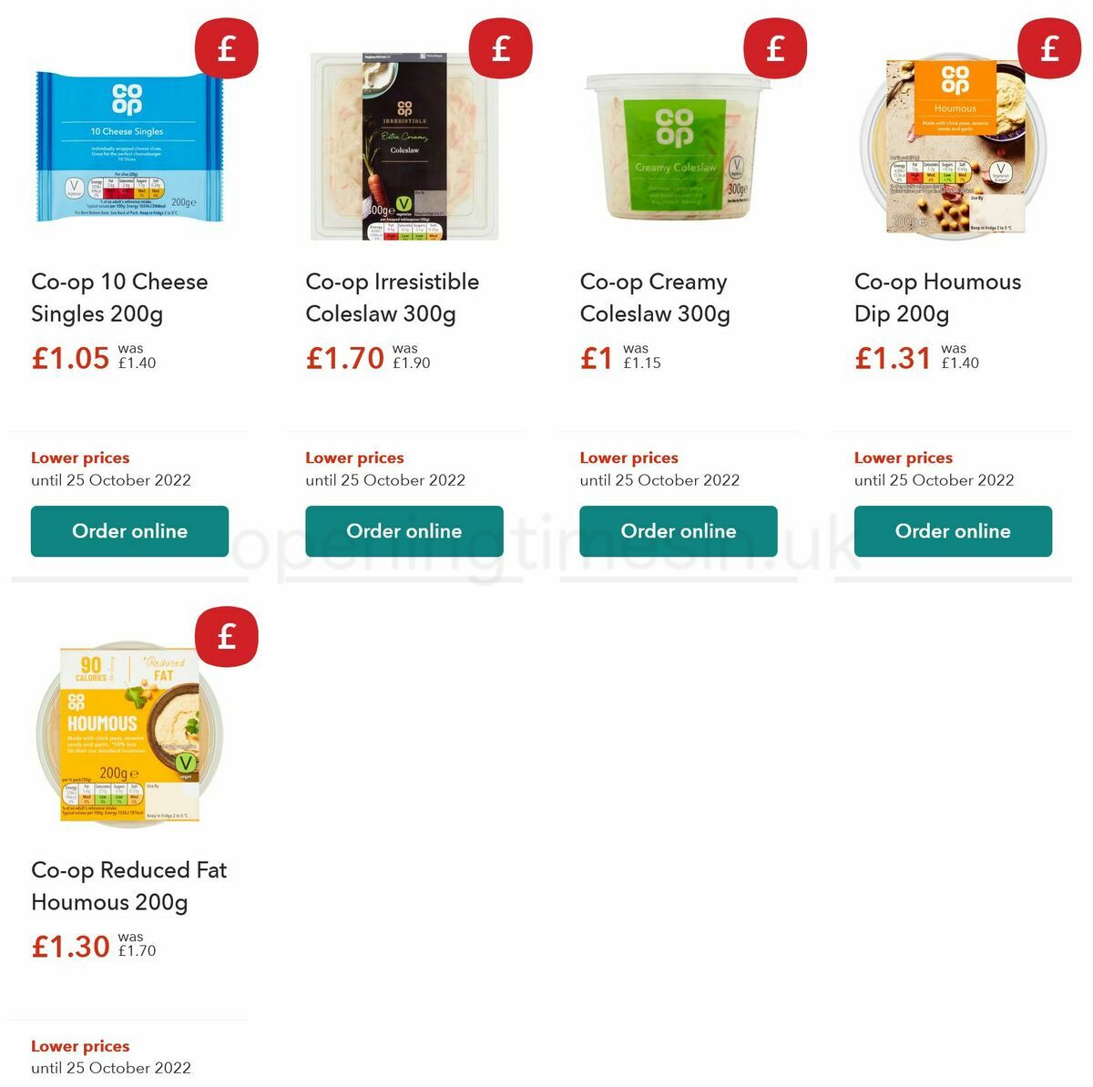 Co-op Food Offers from 11 October