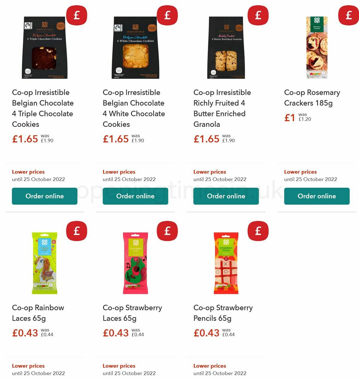Co-op Food Offers from 11 October
