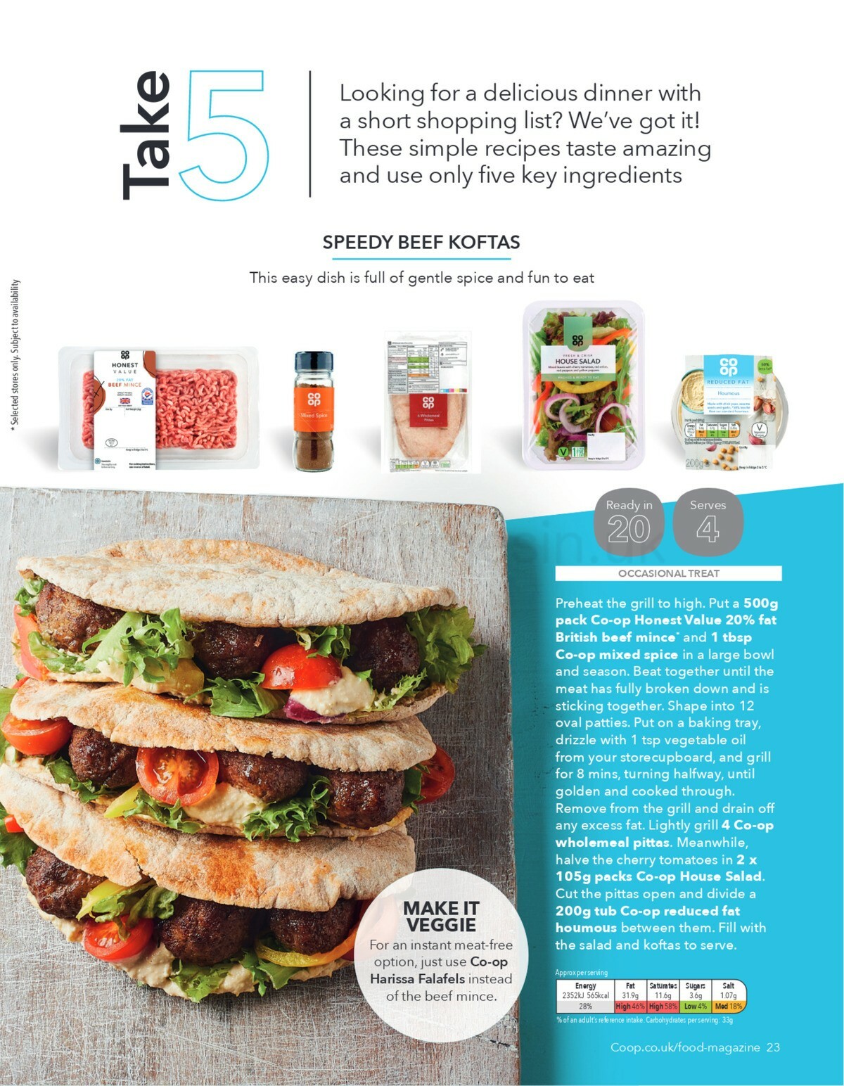Co-op Food Food Magazine September/October Offers from 1 September
