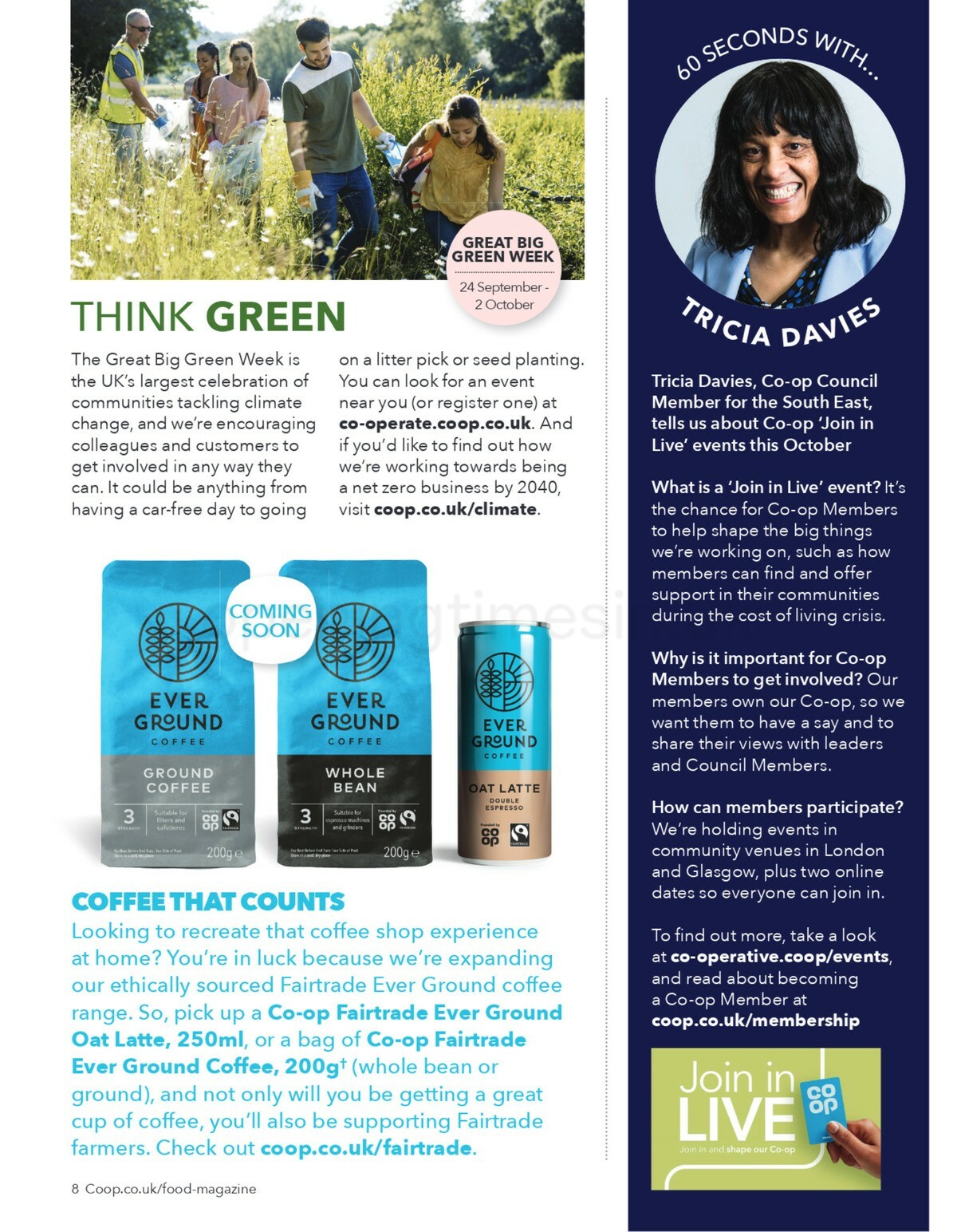 Co-op Food Food Magazine September/October Offers from 1 September