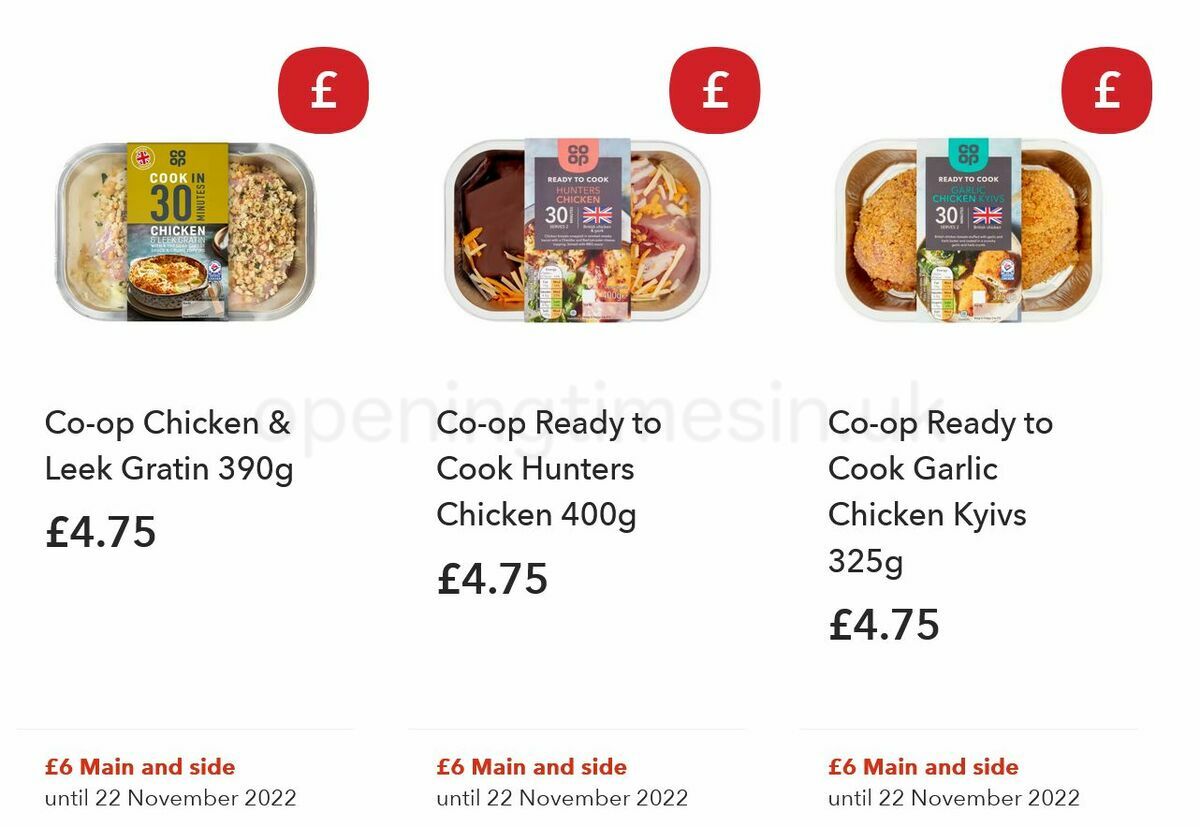 Co-op Food Offers from 22 October