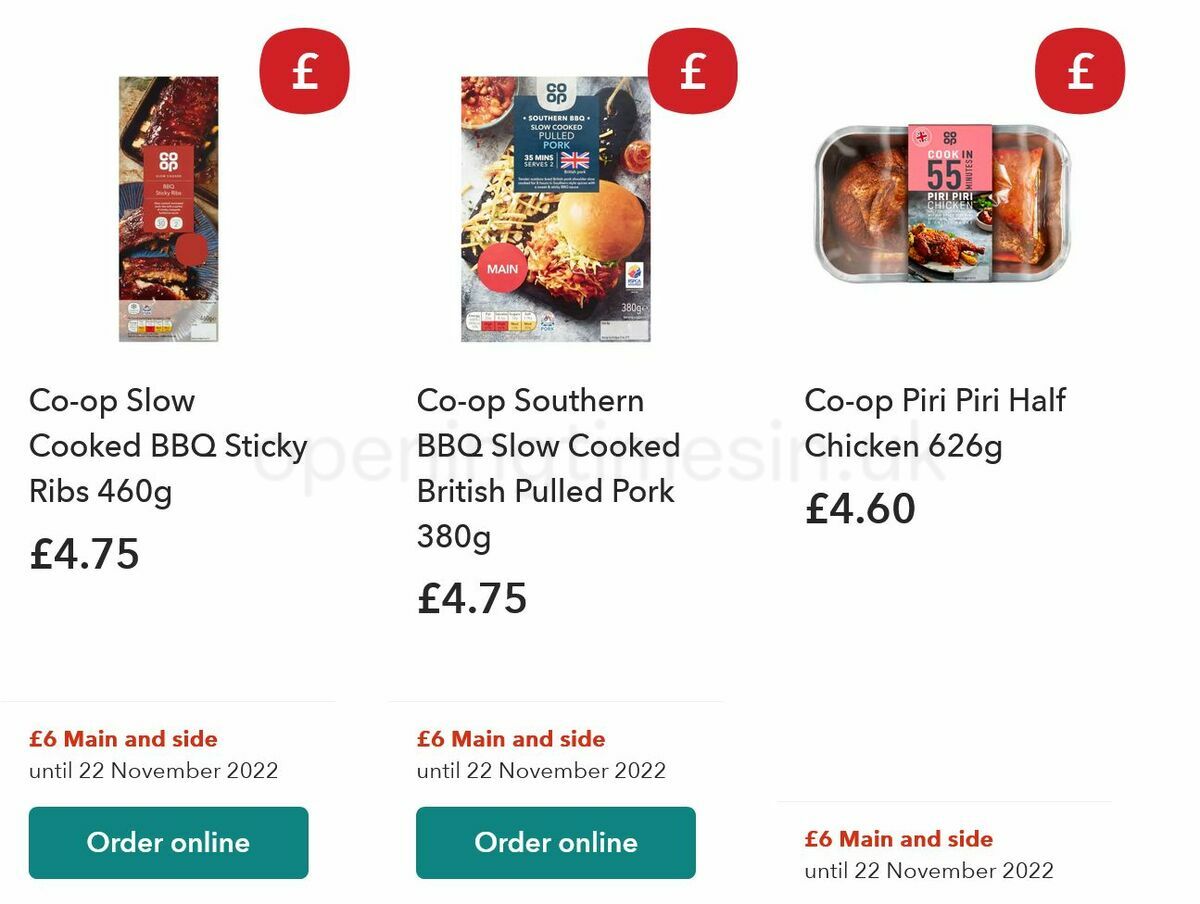 Co-op Food Offers from 22 October