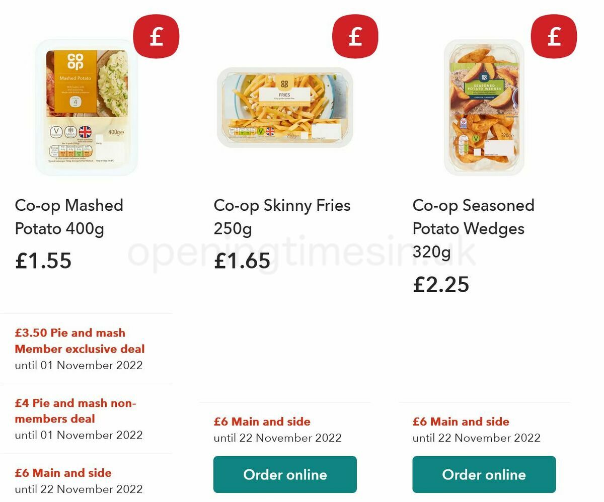 Co-op Food Offers from 22 October