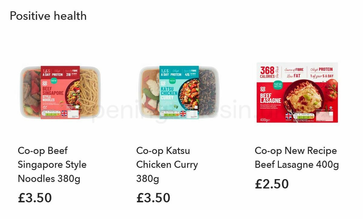 Co-op Food Offers from 22 October