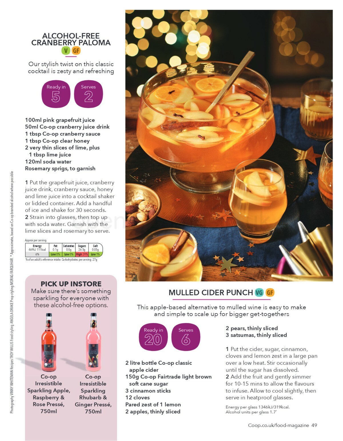 Co-op Food Magazine November/December Offers from 1 November