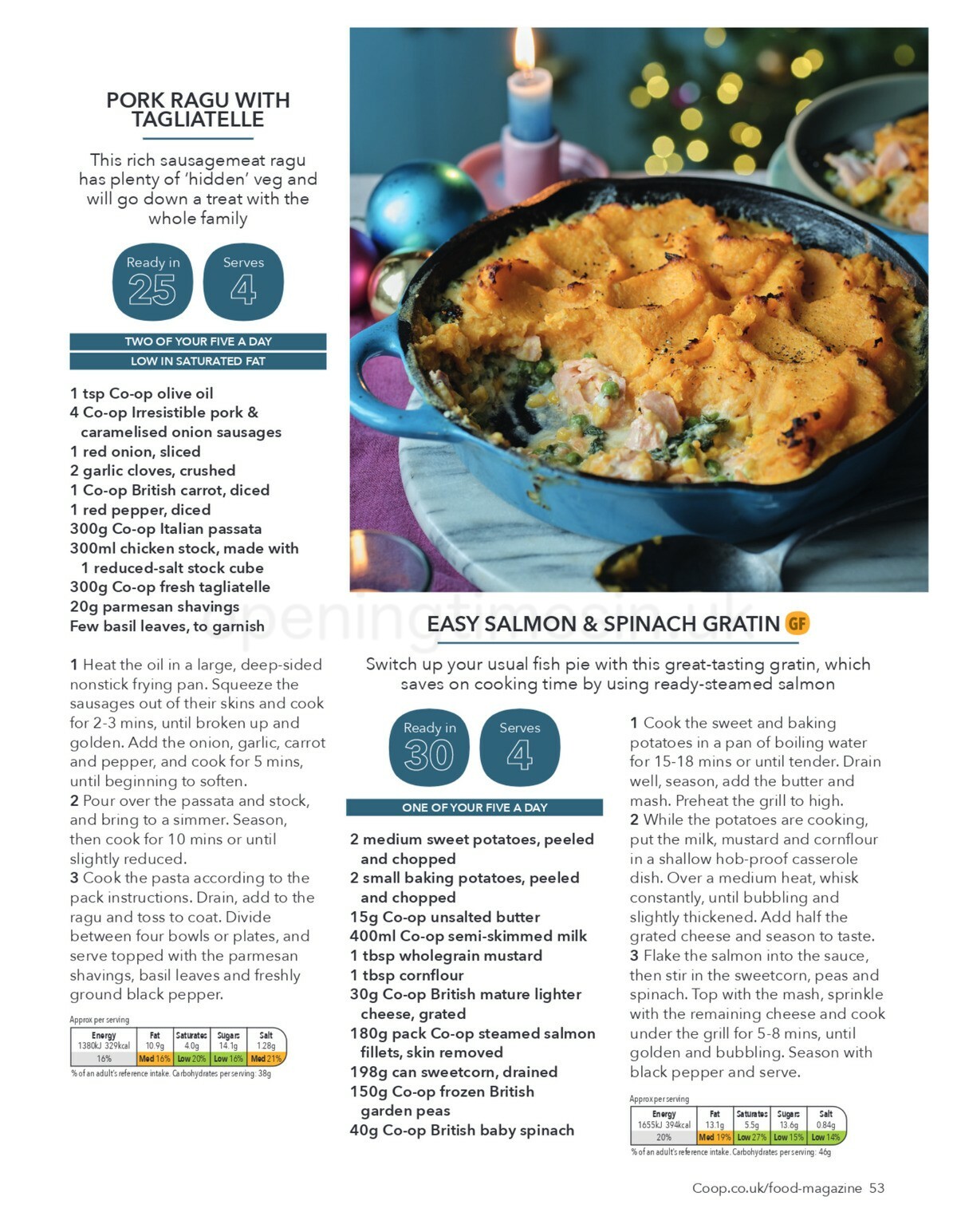 Co-op Food Magazine November/December Offers from 1 November