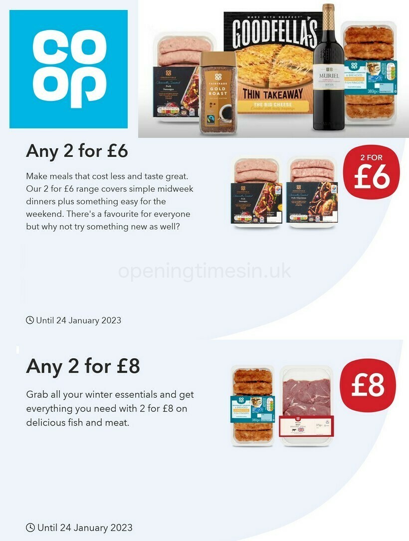 Co-op Food Offers from 28 December