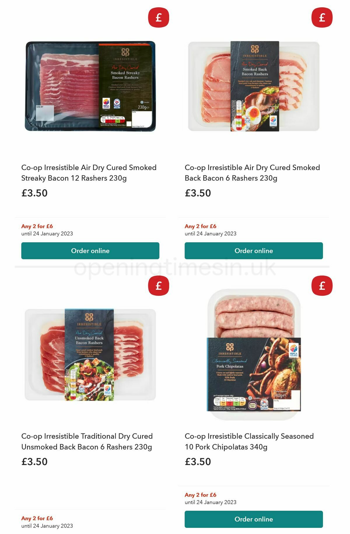 Co-op Food Offers from 28 December