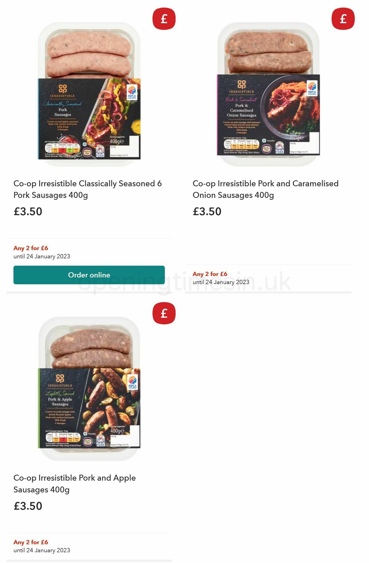 Co-op Food Offers from 28 December