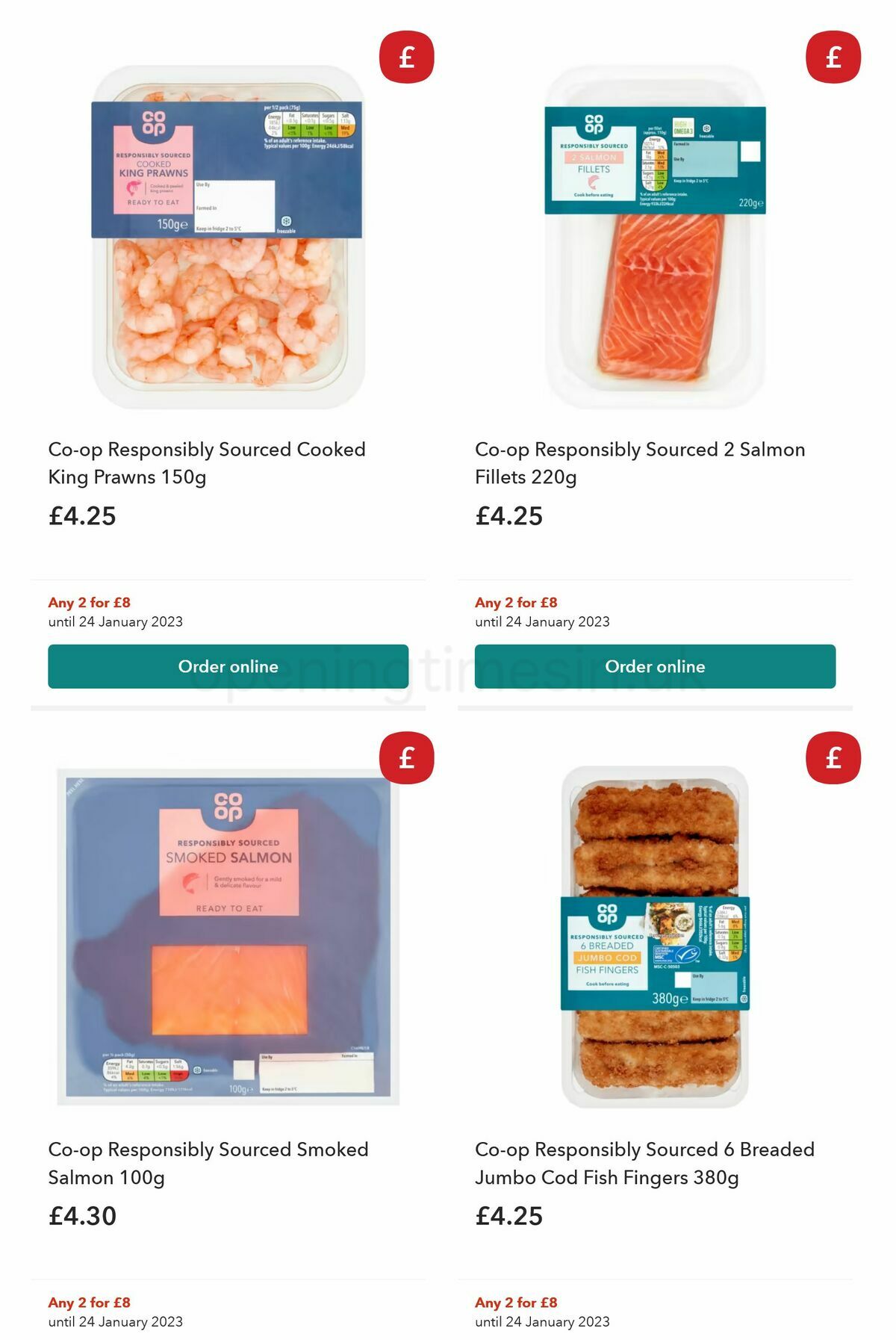 Co-op Food Offers from 28 December