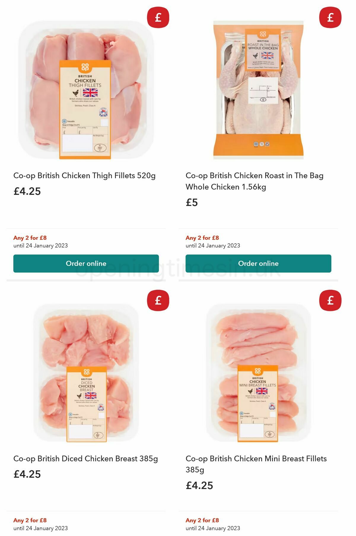 Co-op Food Offers from 28 December