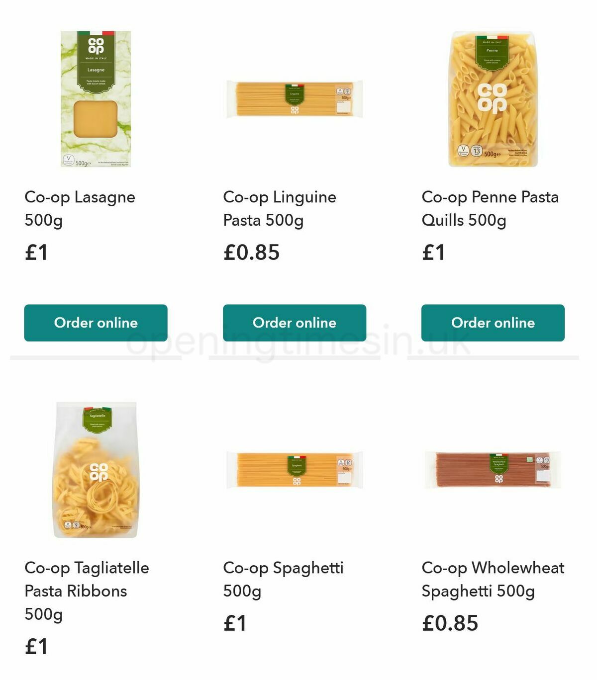 Co-op Food Offers from 10 January