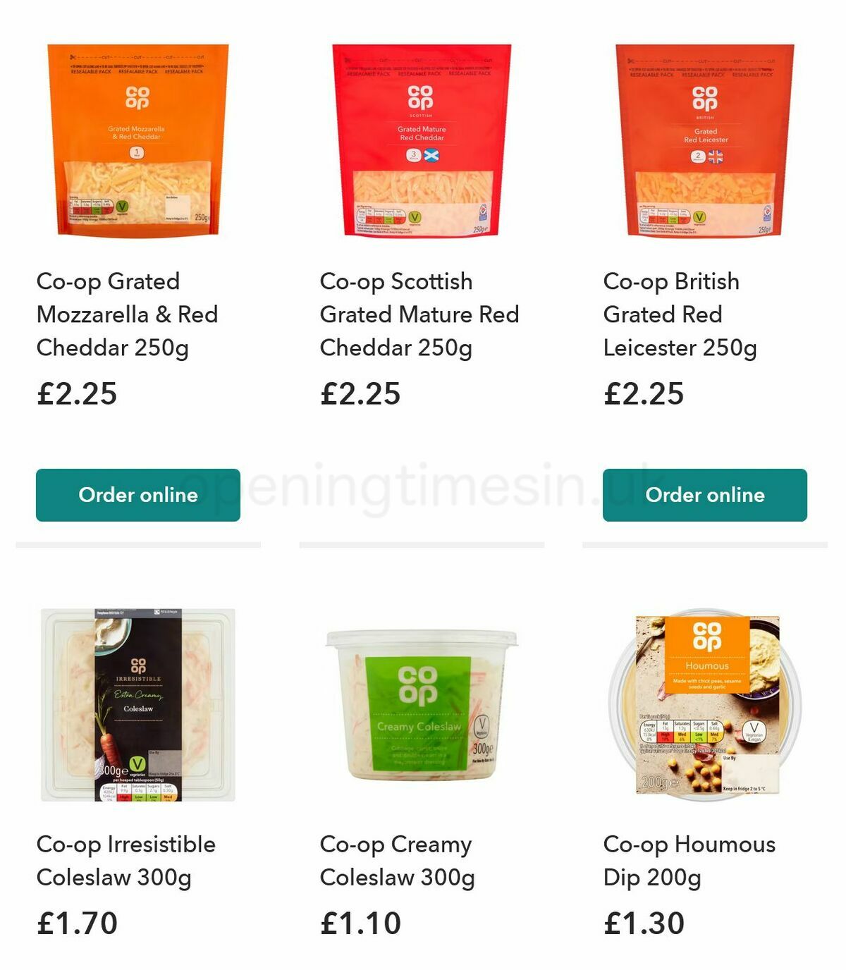 Co-op Food Offers from 10 January