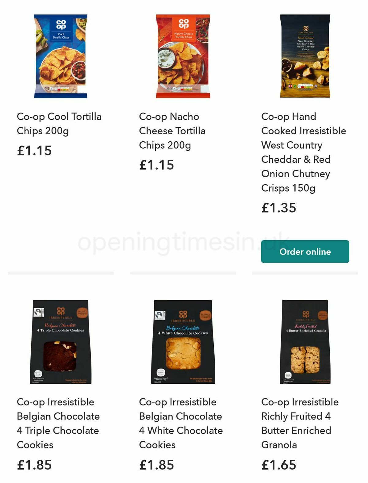 Co-op Food Offers from 10 January