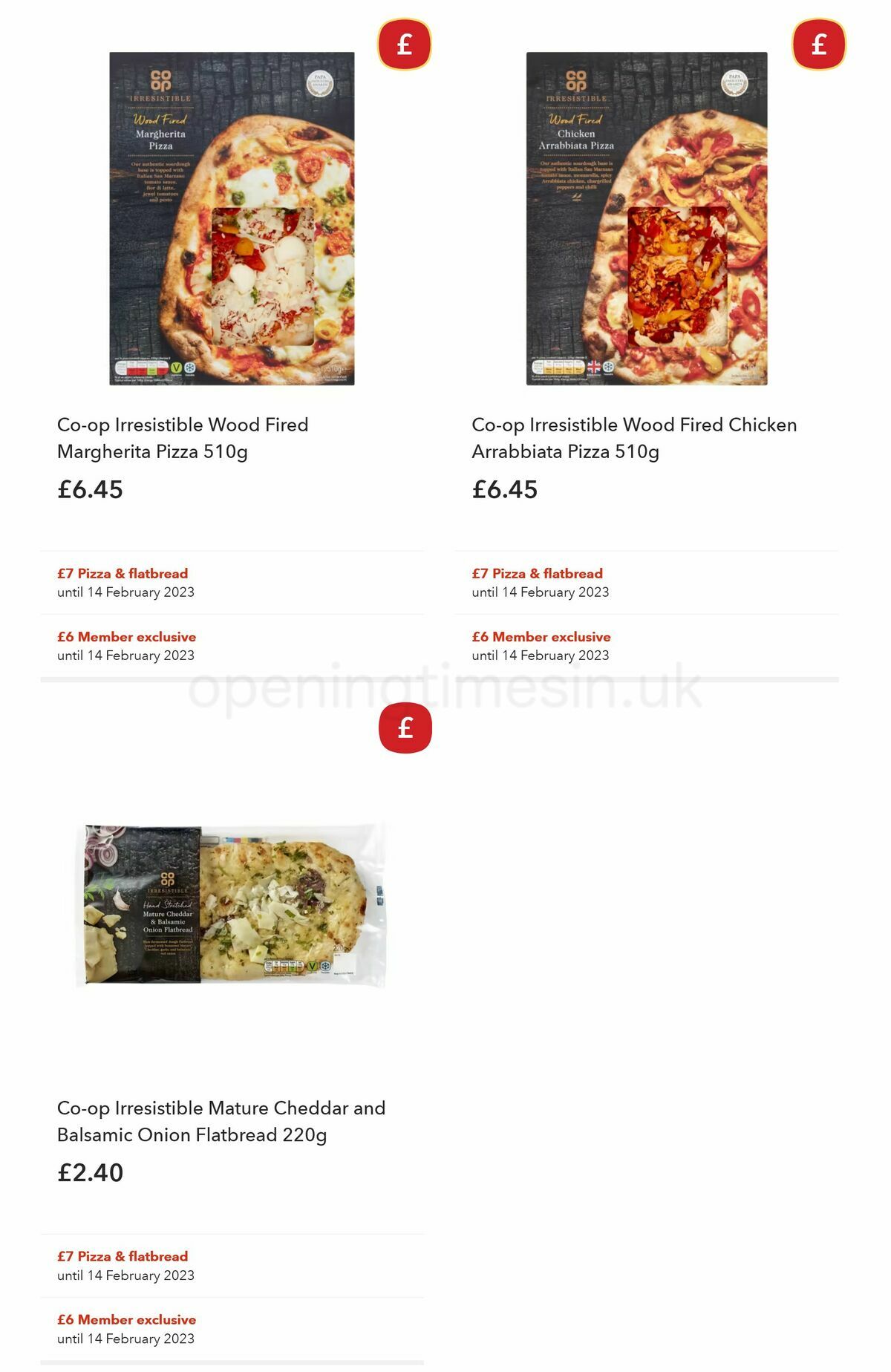 Co-op Food Offers from 25 January