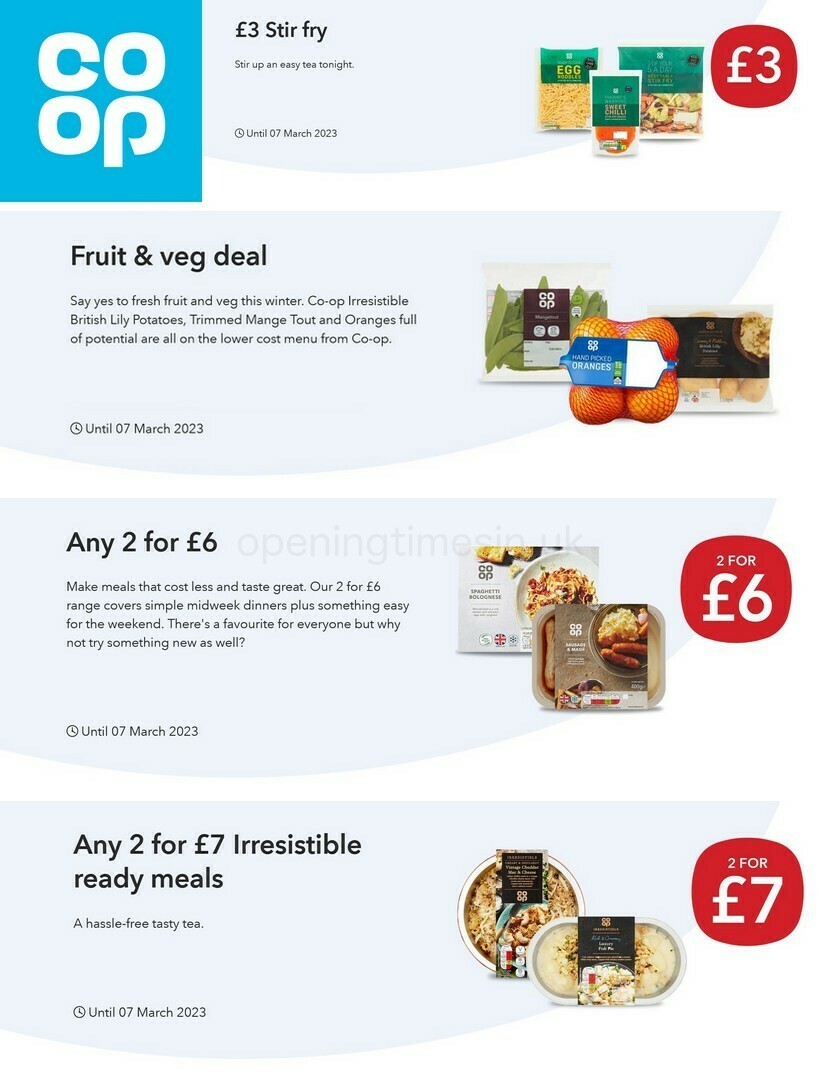 Co-op Food Offers from 14 February