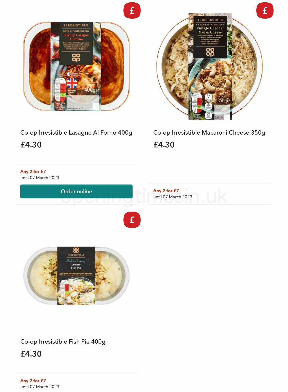Co-op Food Offers from 14 February
