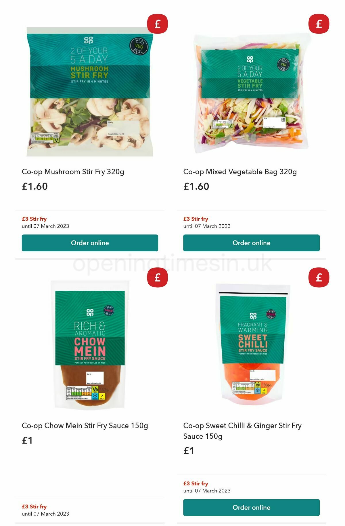 Co-op Food Offers from 14 February