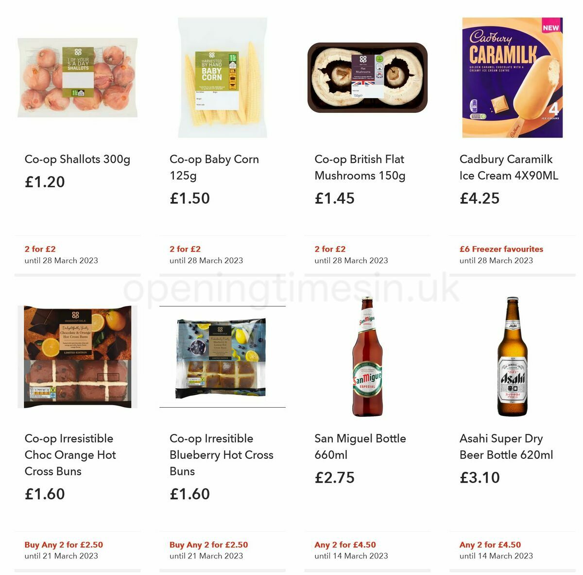 Co-op Food Offers from 8 March