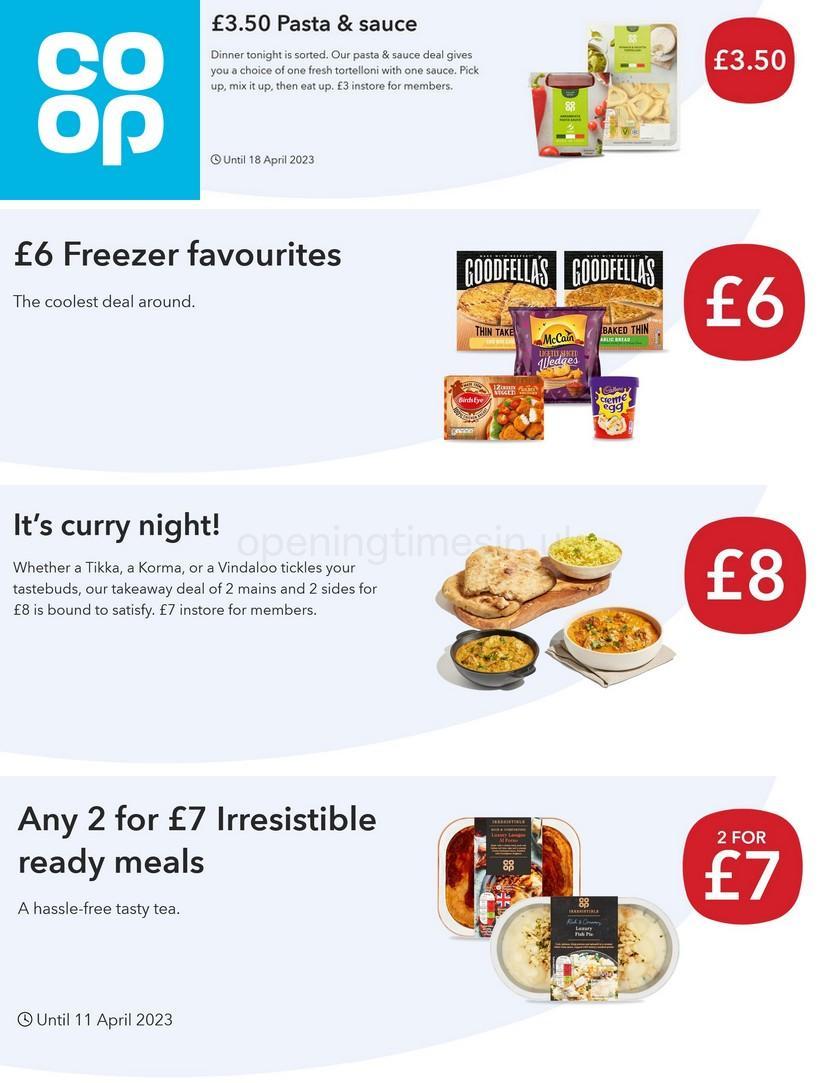 Co-op Food Offers from 29 March