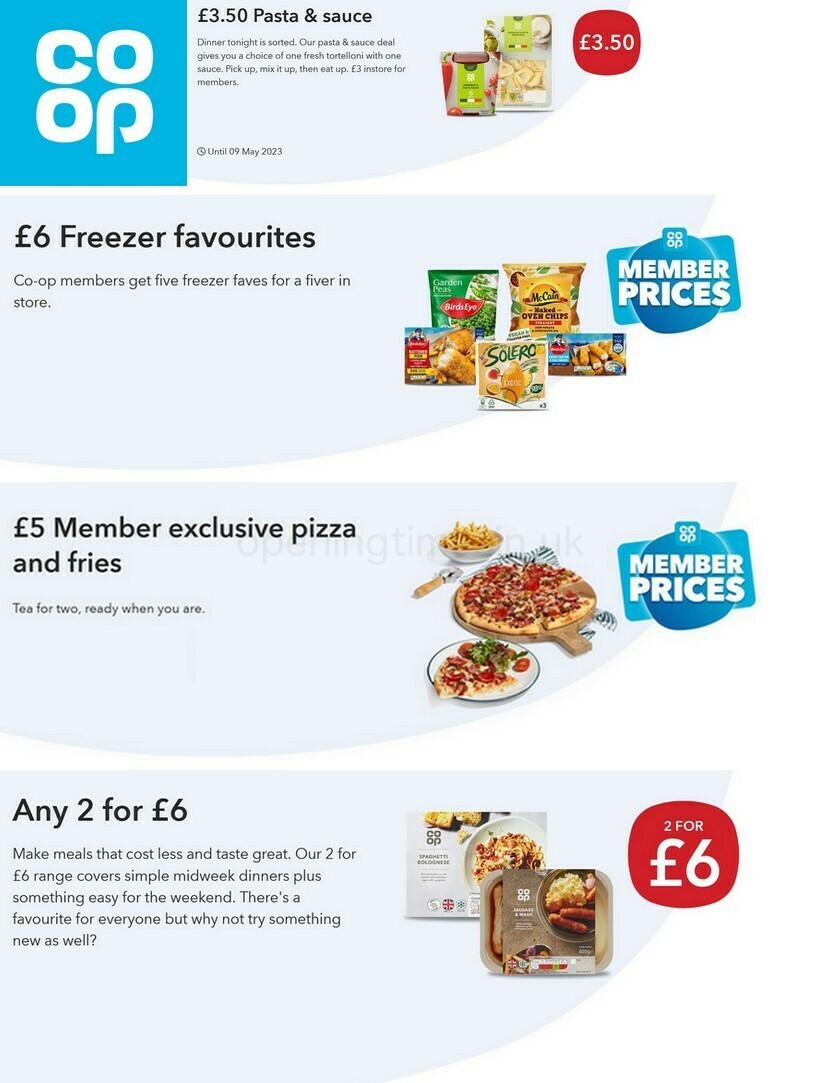 Co-op Food Offers from 19 April