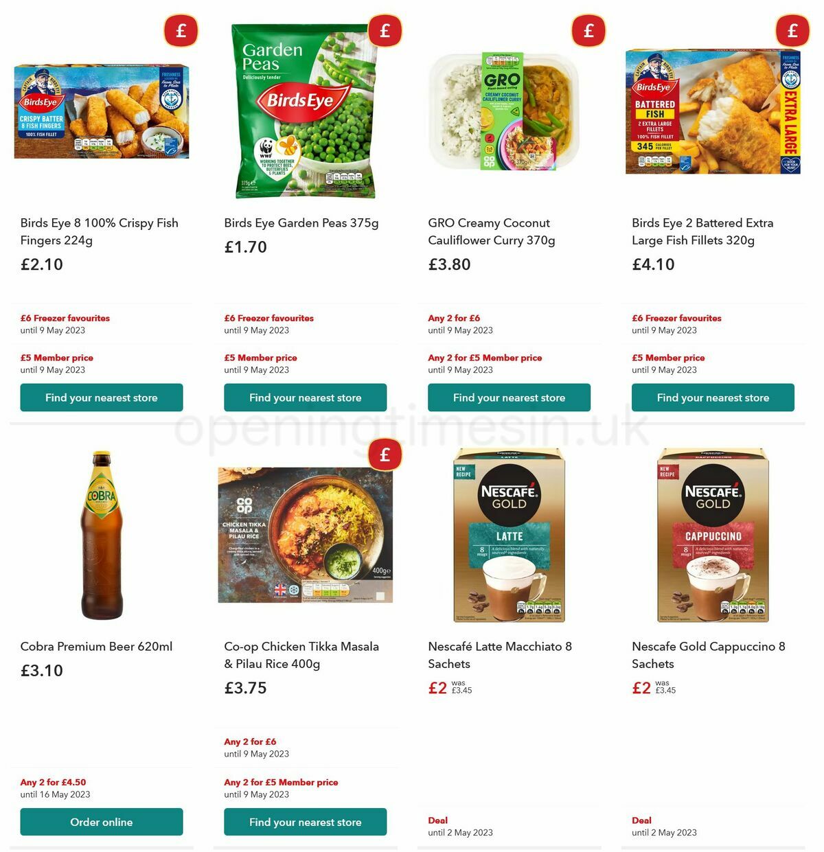 Co-op Food Offers from 19 April