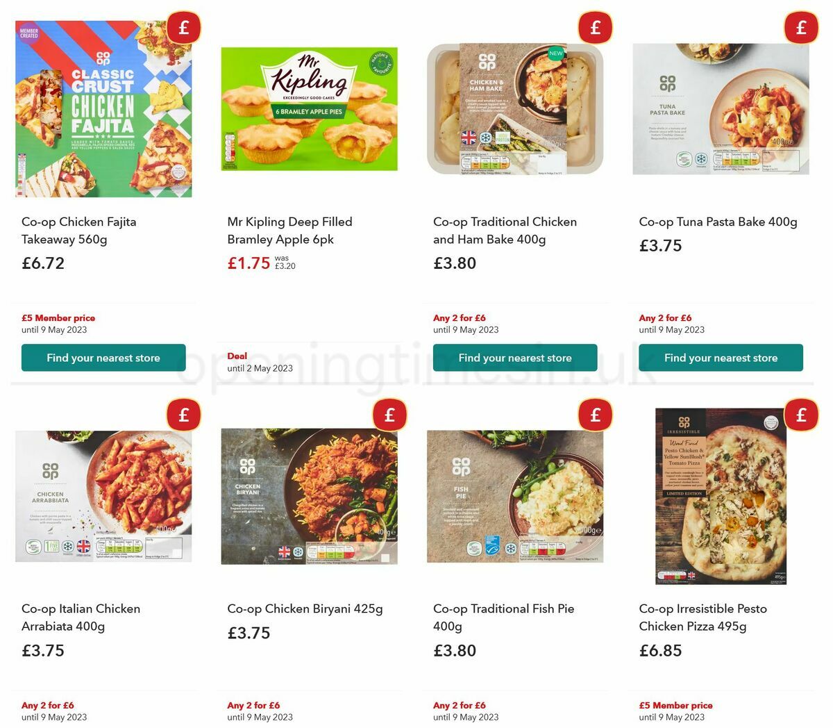 Co-op Food Offers from 19 April
