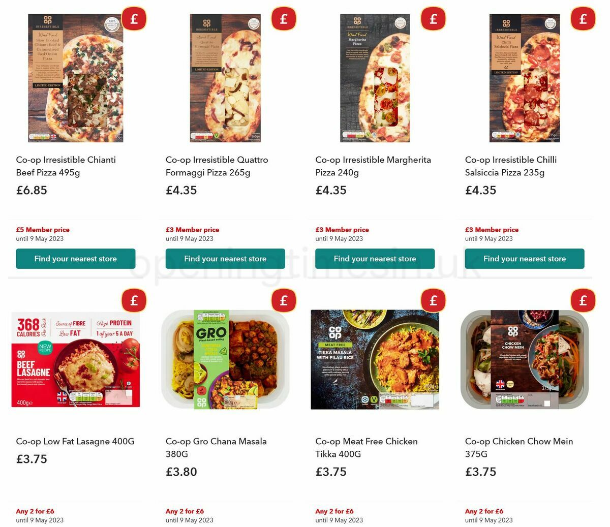 Co-op Food Offers from 19 April