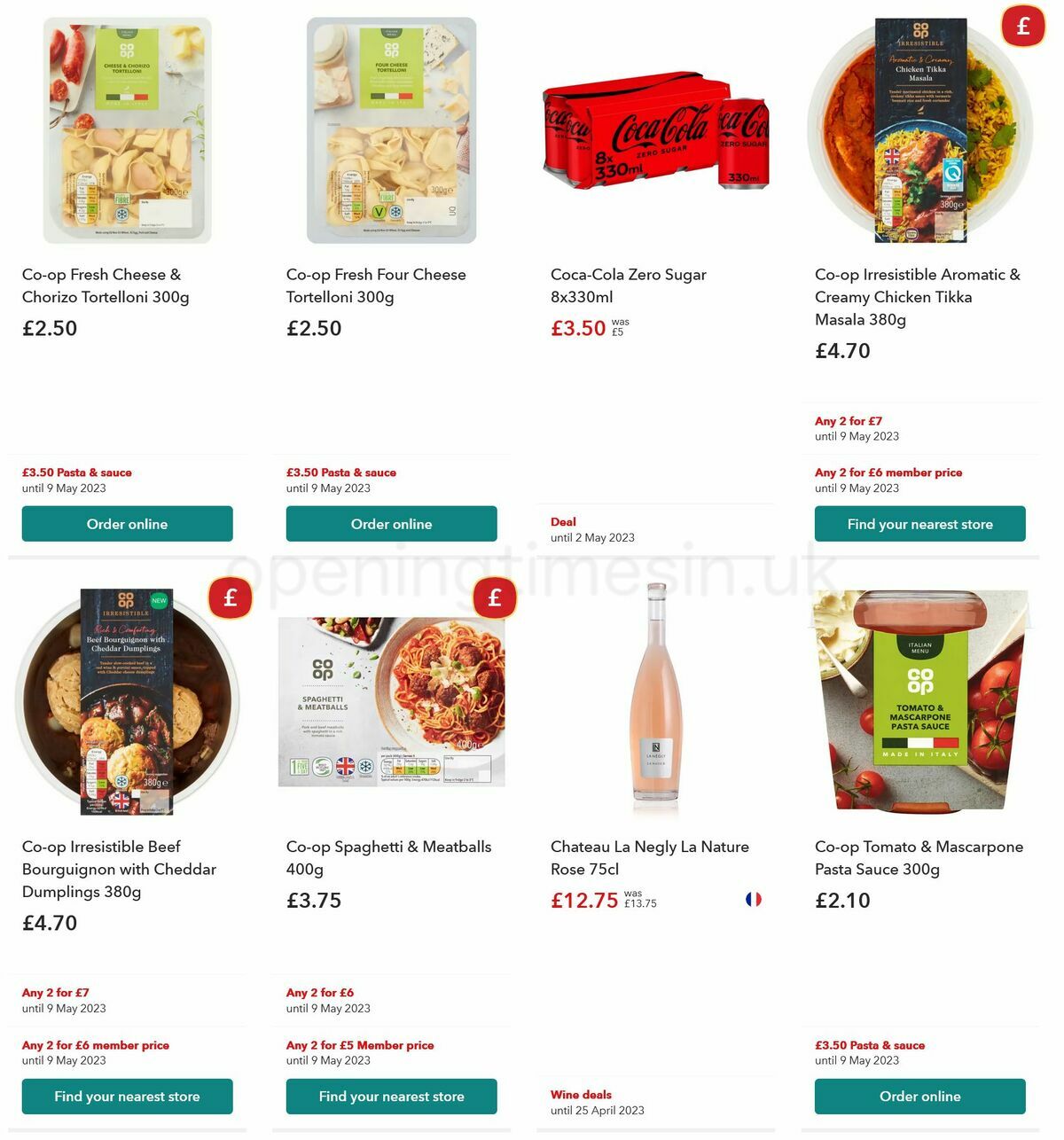 Co-op Food Offers from 19 April