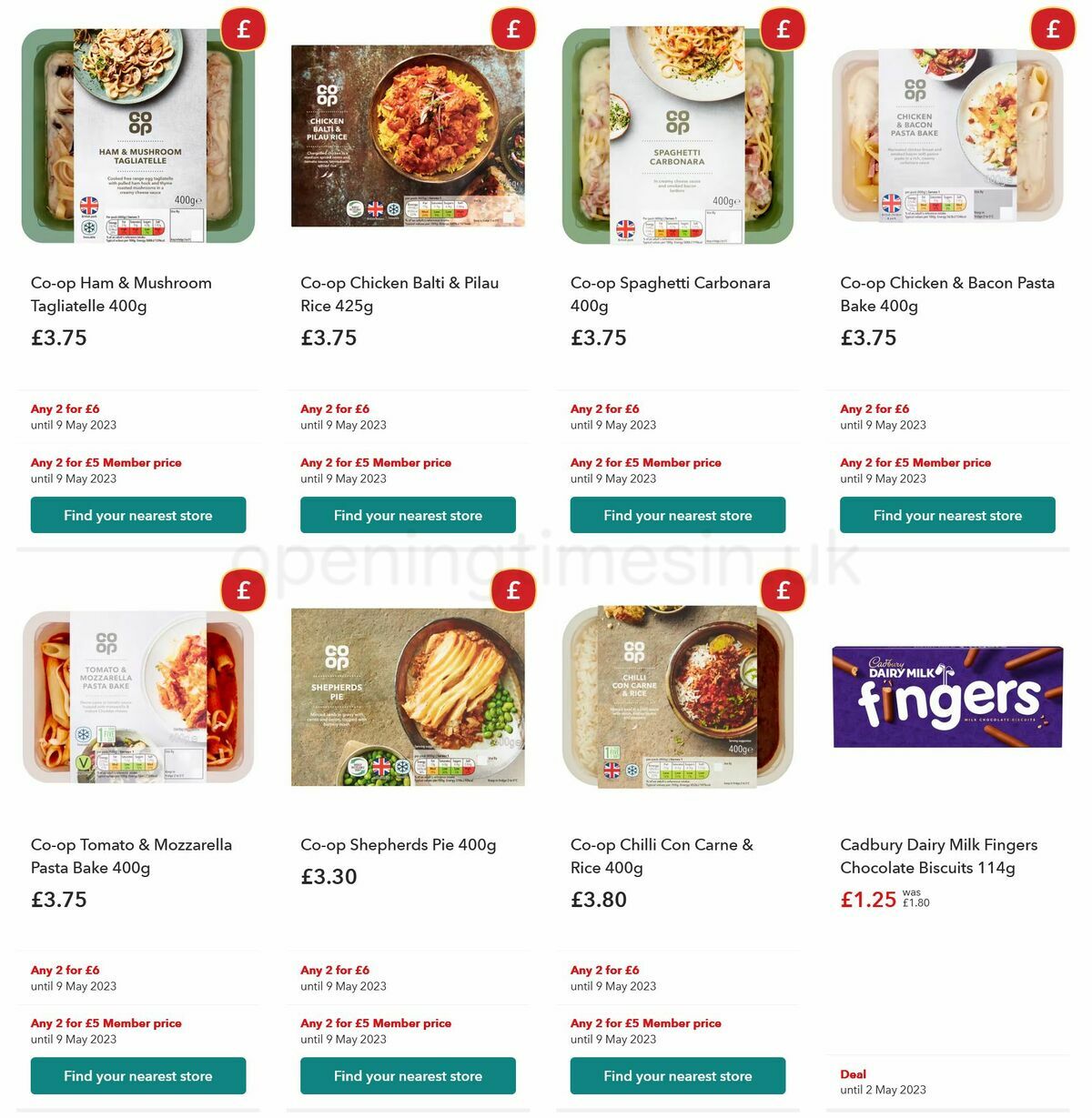 Co-op Food Offers from 19 April