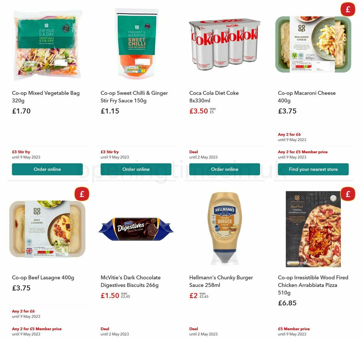 Co-op Food Offers from 19 April