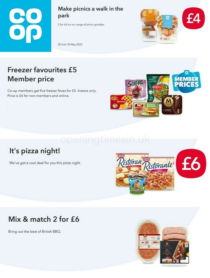 Co-op Food Offers from 10 May