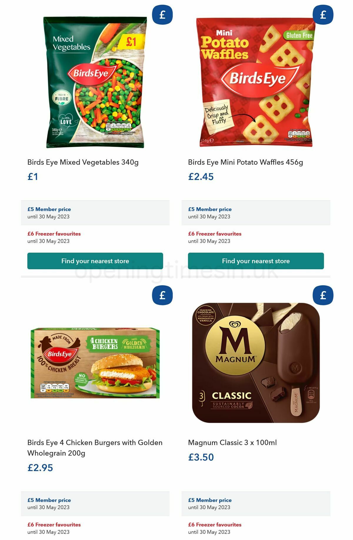 Co-op Food Offers from 10 May