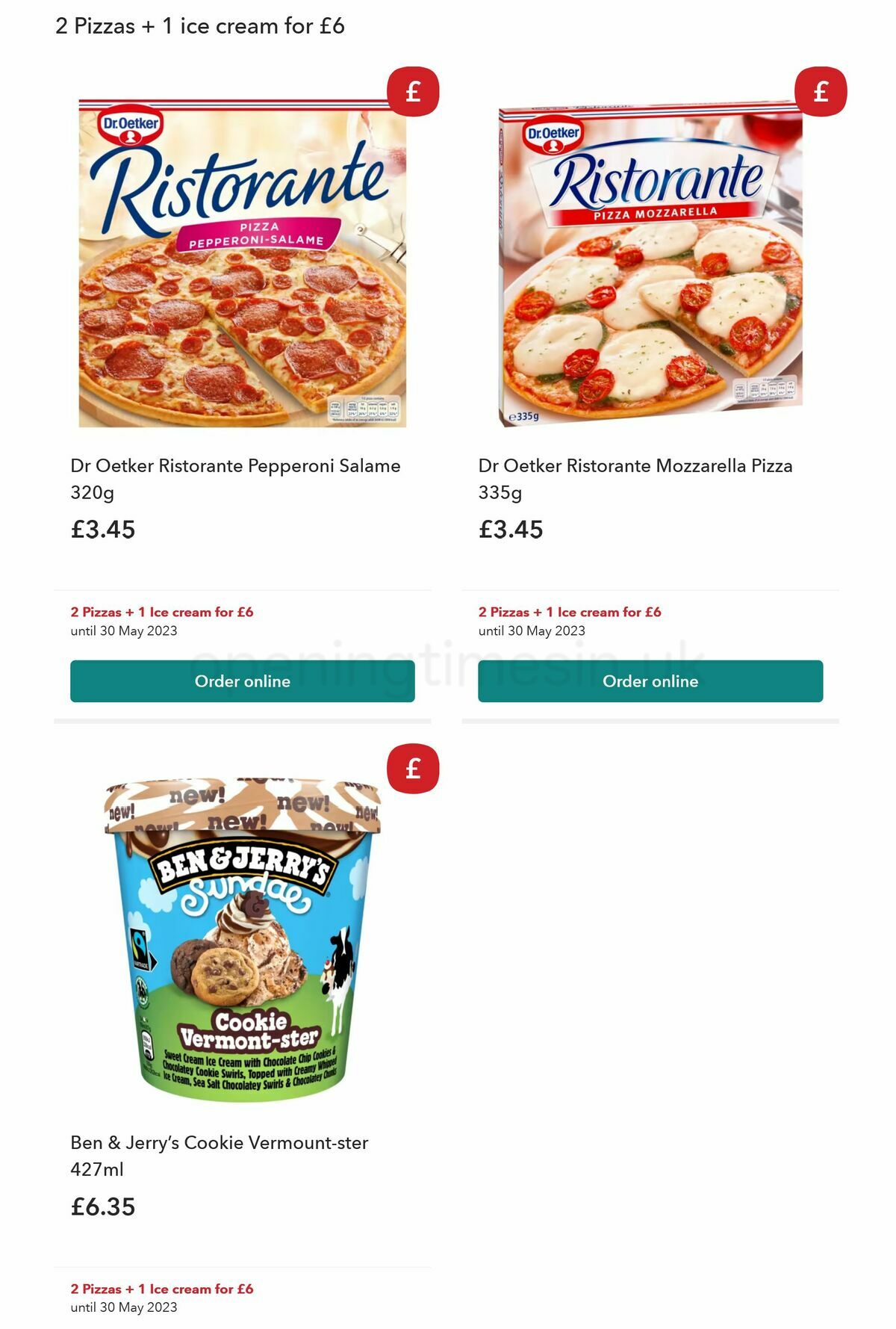 Co-op Food Offers from 10 May
