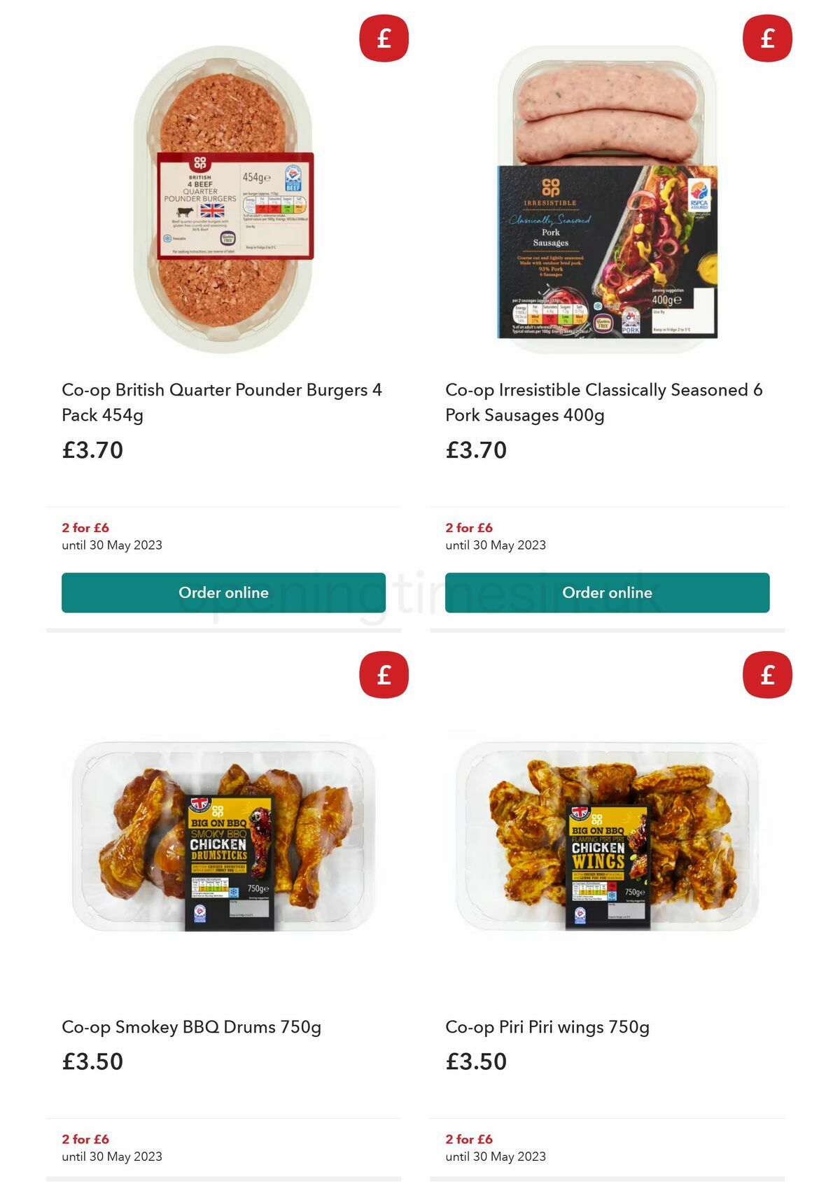 Co-op Food Offers from 10 May