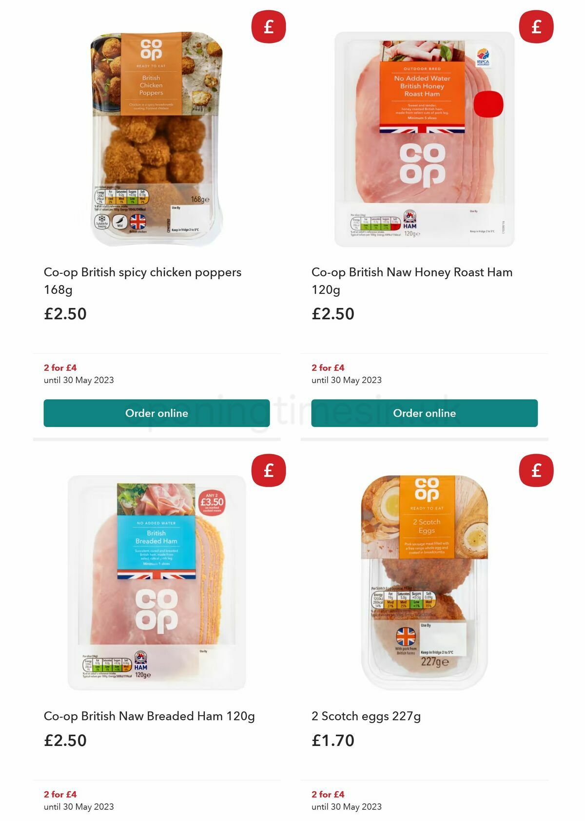 Co-op Food Offers from 10 May