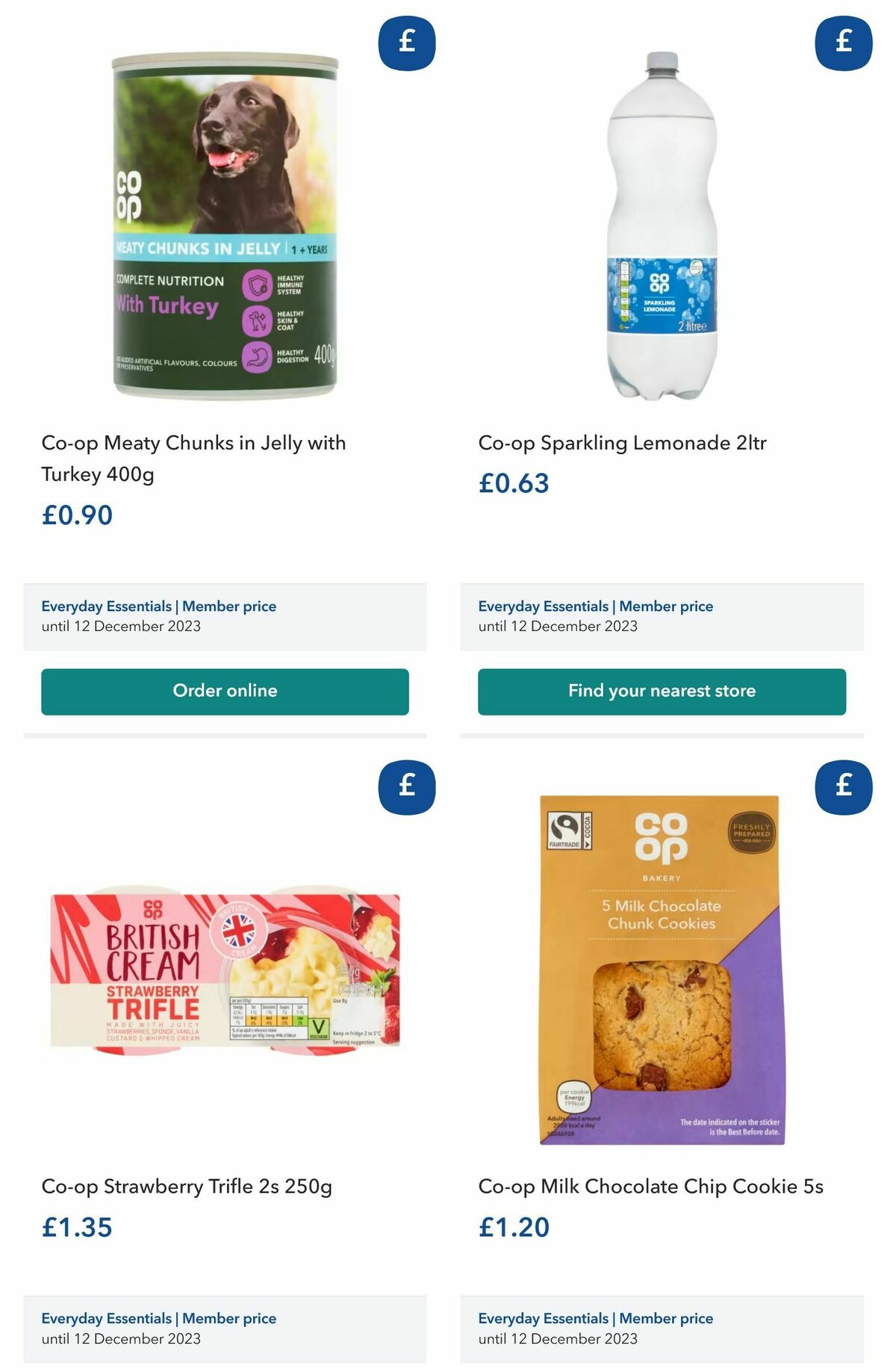 Co-op Food Everyday Esentials Offers from 5 August