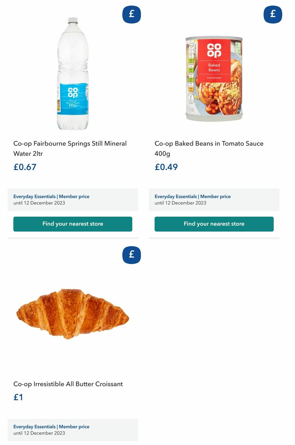 Co-op Food Everyday Esentials Offers from 5 August
