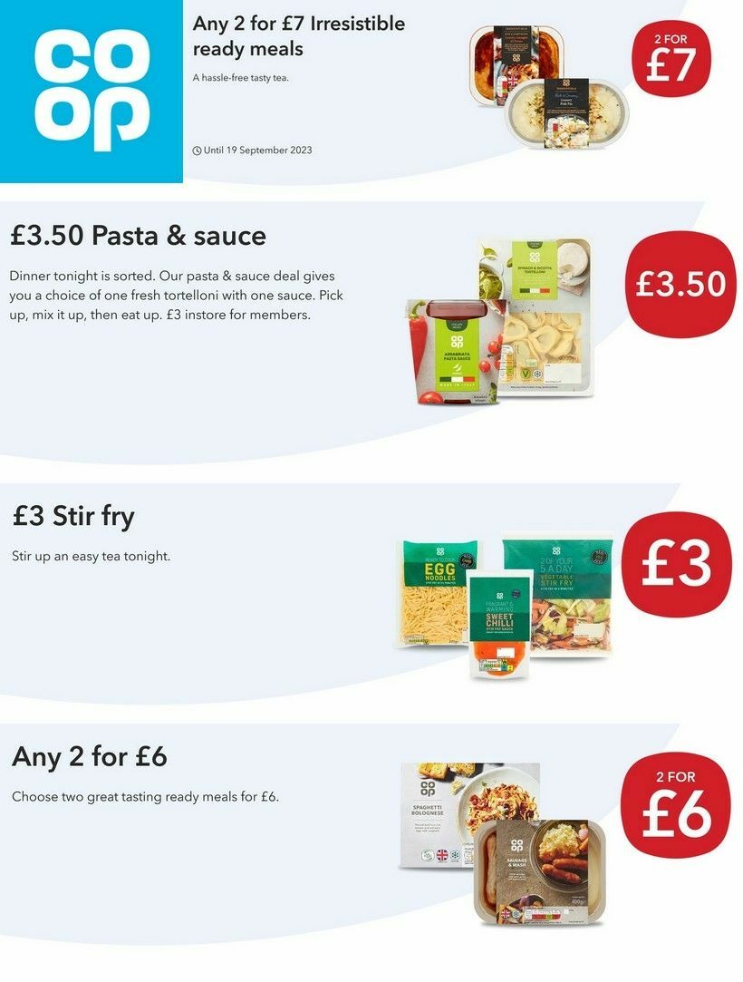 Co-op Food Offers from 9 August