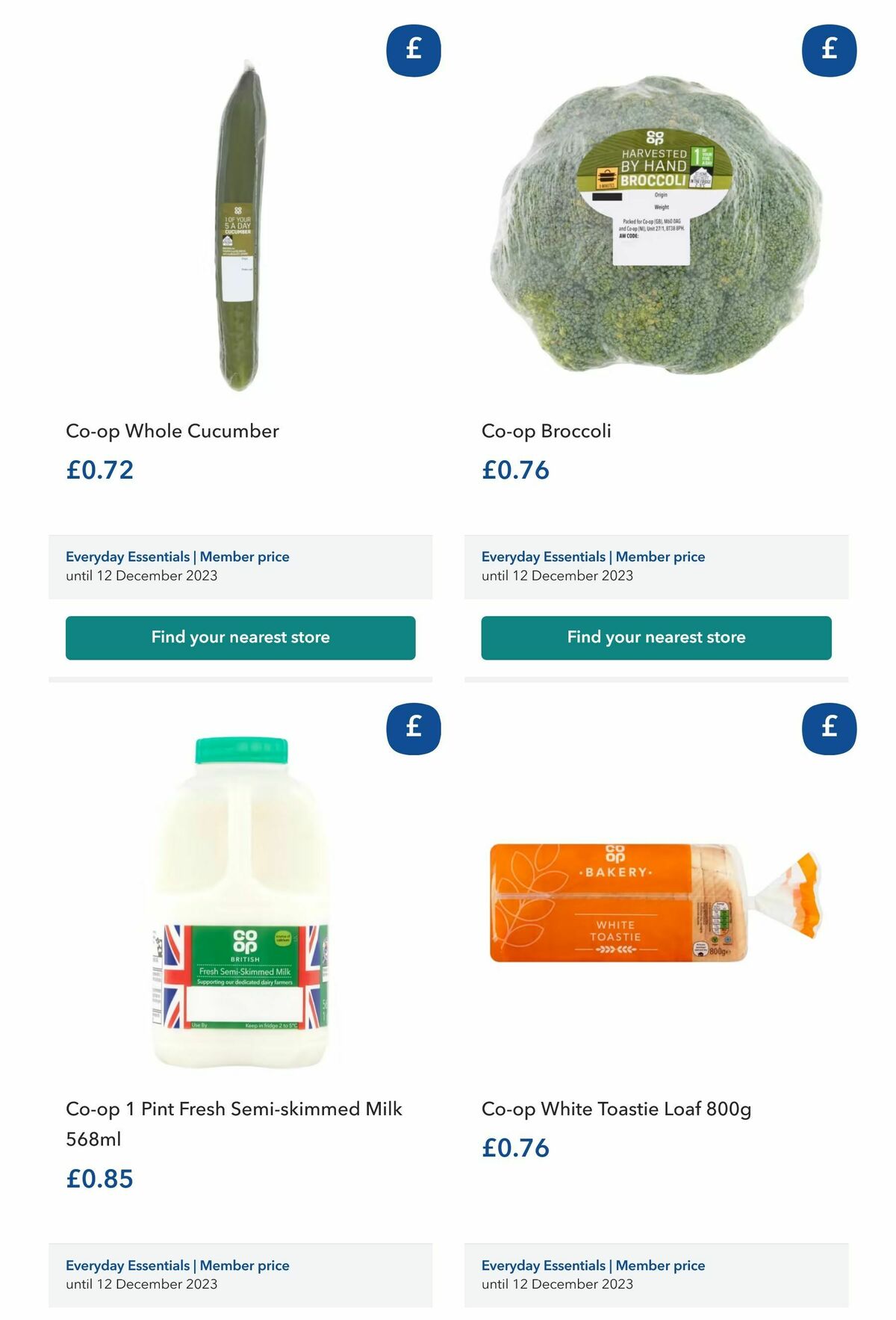 Co-op Food Offers from 19 September