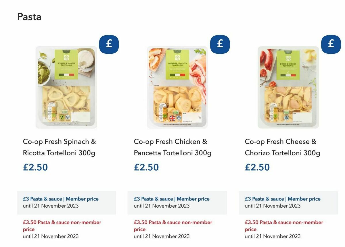 Co-op Food Offers from 11 October