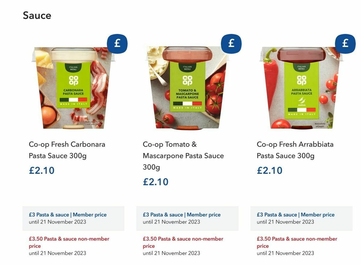 Co-op Food Offers from 11 October