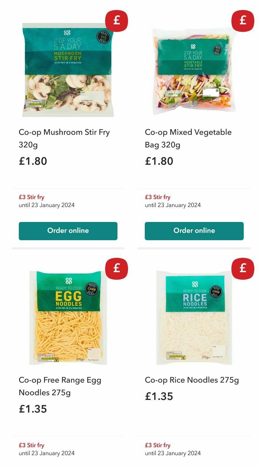 Co-op Food Offers from 13 December