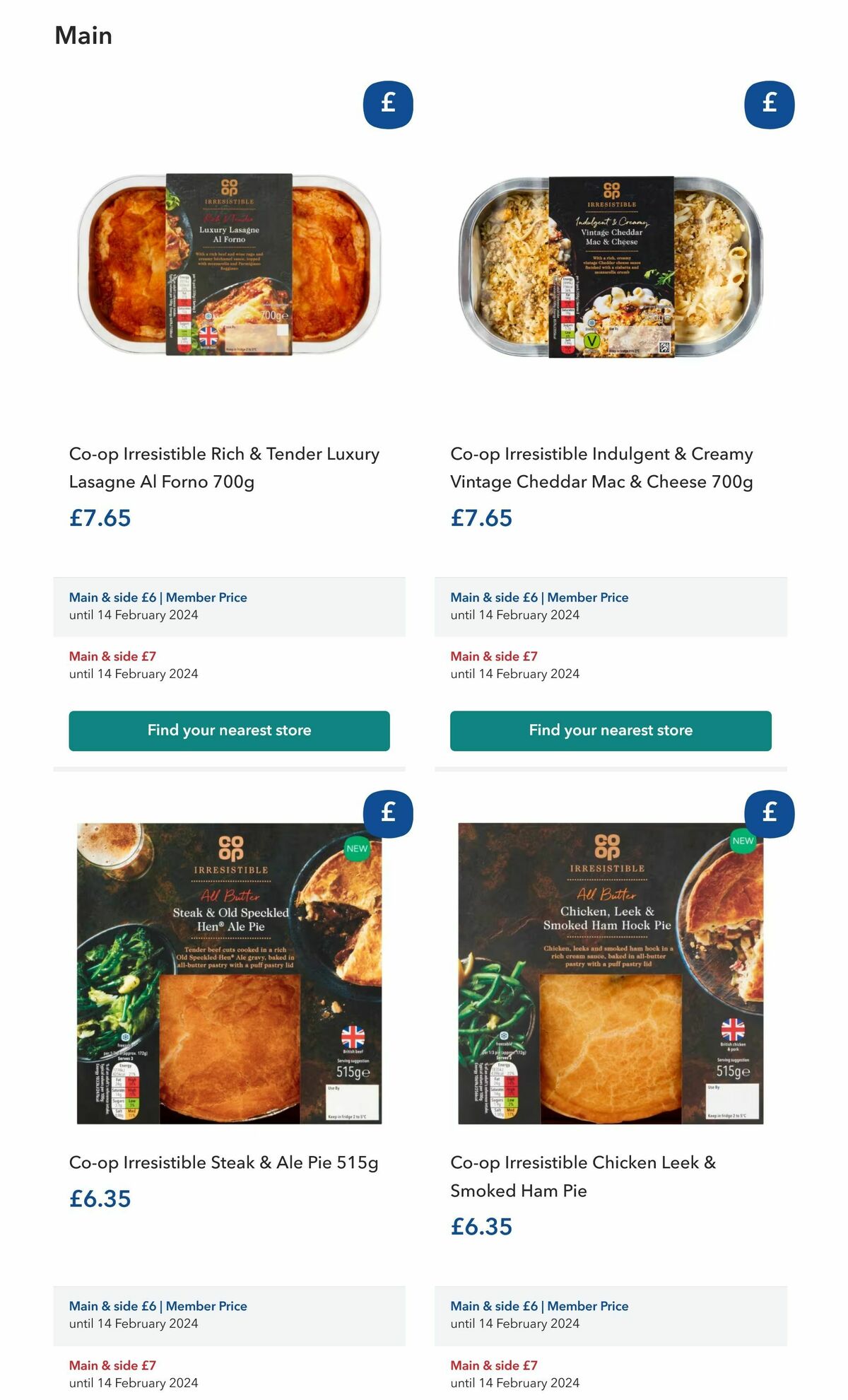Co-op Food Offers from 5 February