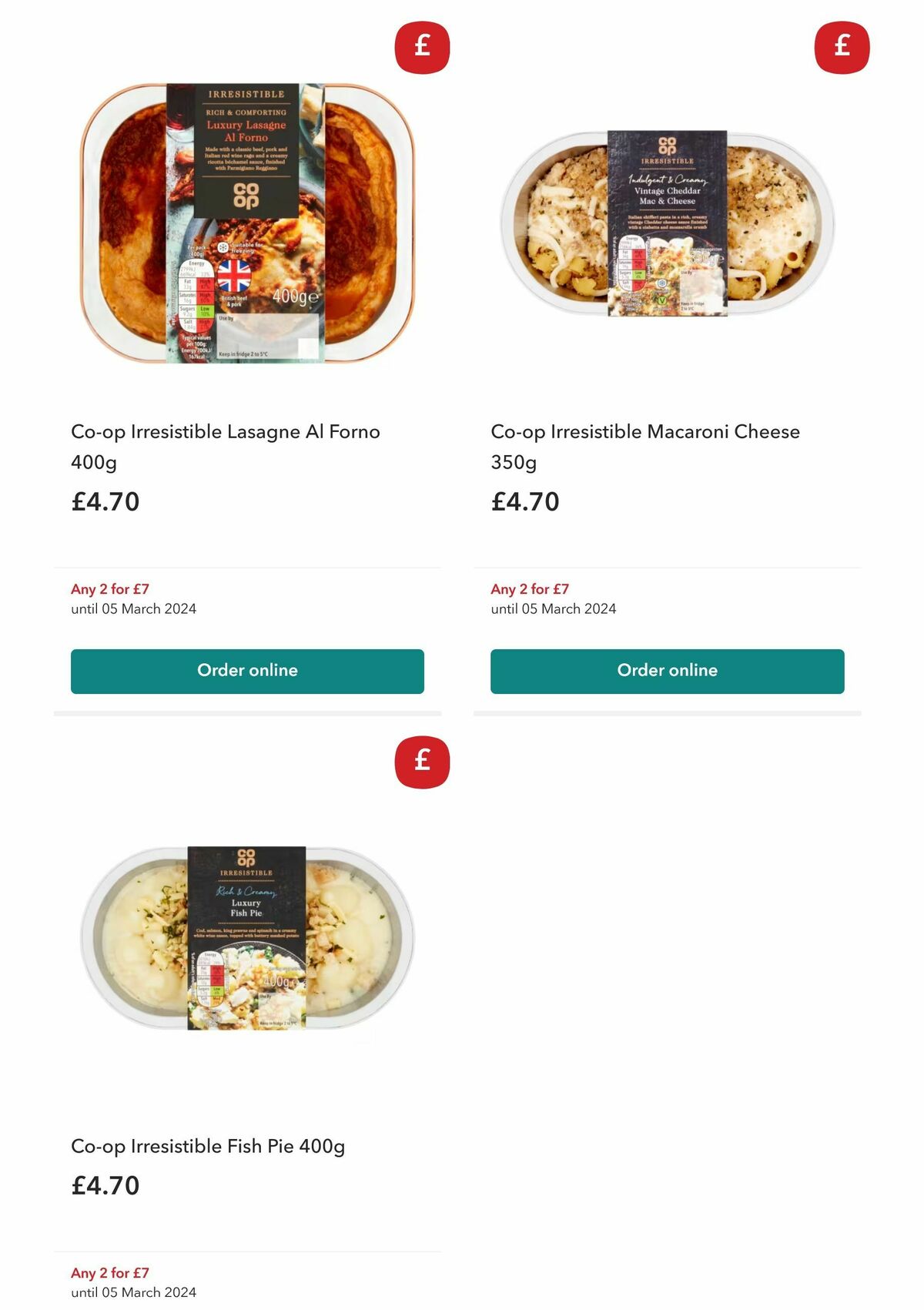 Co-op Food Offers from 14 February