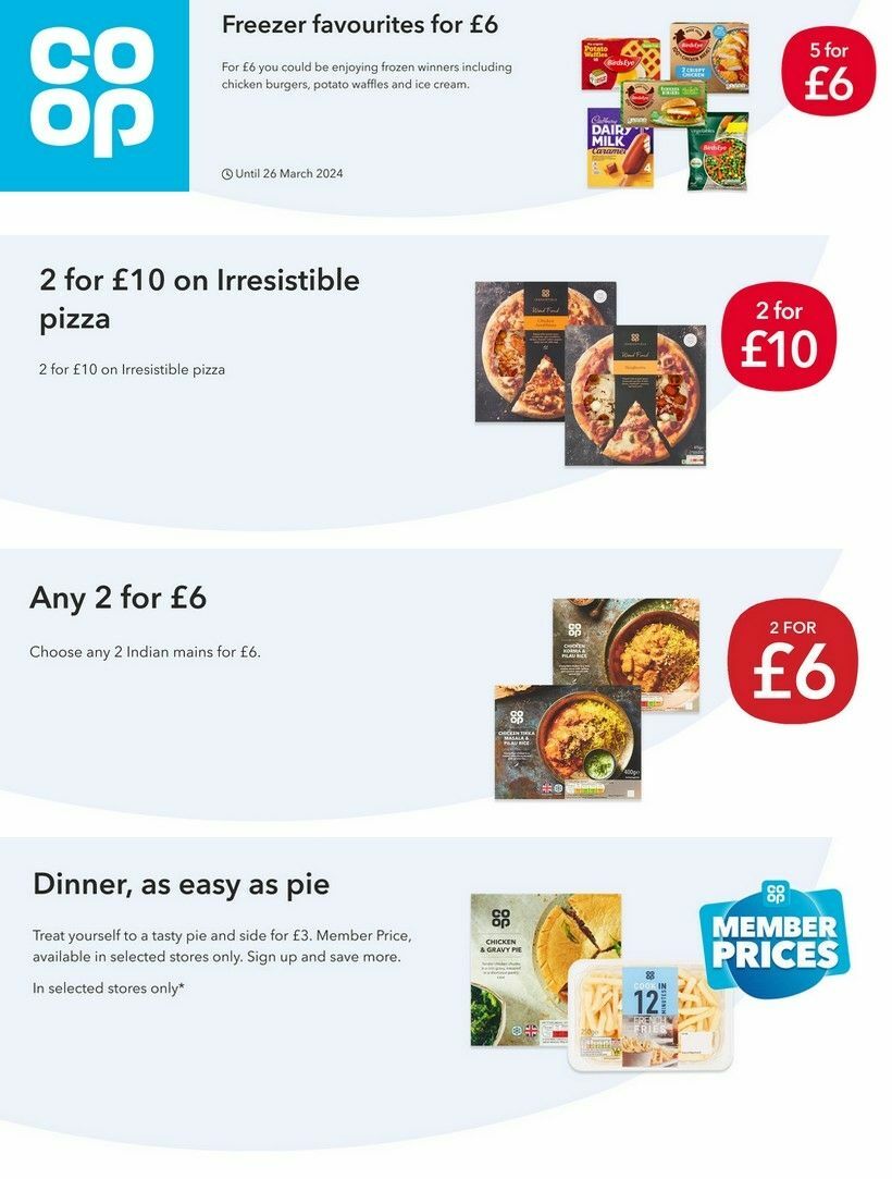 Co-op Food Offers from 6 March