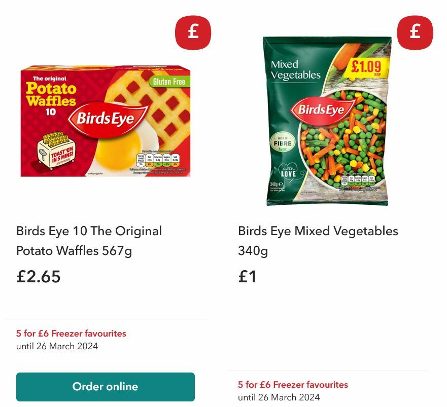 Co-op Food Offers from 6 March
