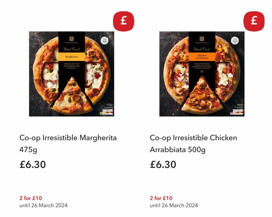 Co-op Food Offers from 6 March